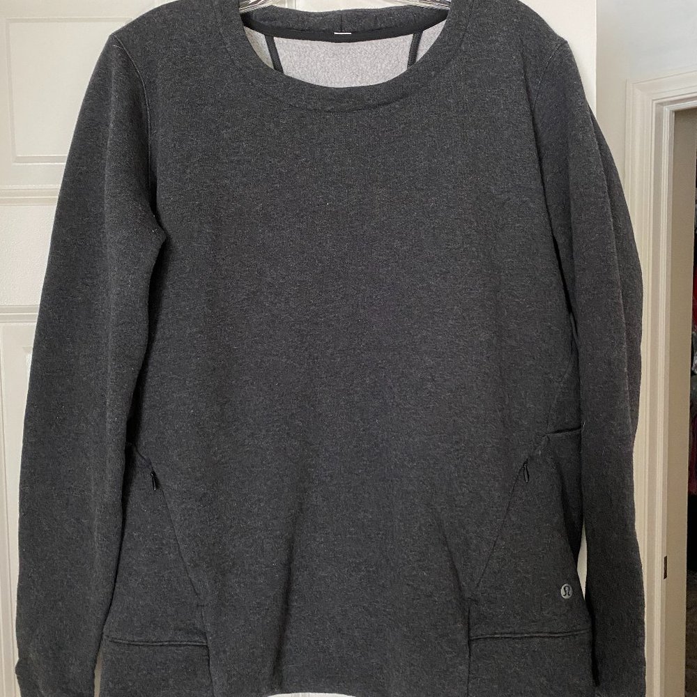 Heathered Dark Grey Lululemon Sweater/Pullover